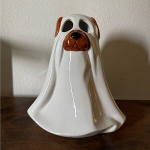 Ceramic LED Sheet Ghost Dog Lights Up Halloween New
